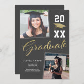 優れた卒業生のお知らせ 招待状 (正面/裏面)