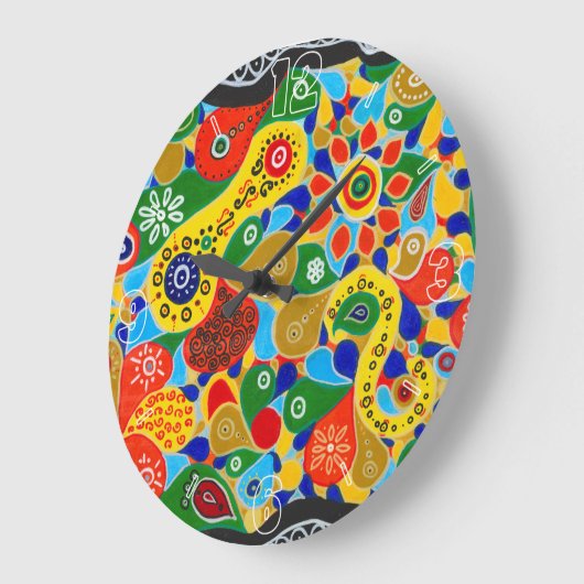 優れた型枠と形状オリジナル抽象芸術 ラージ壁時計 (傾斜)