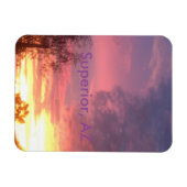 優れた夕日 マグネット (横)