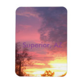 優れた夕日 マグネット (縦)