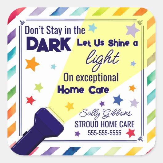 優れた家庭に光を当て気にる – 紹介 スクエアシール (正面)