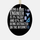 優れた技術者である技術者 セラミックオーナメント (右)