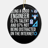 優れた技術者である技術者 セラミックオーナメント (左)