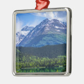 優れた正方形のオーナメント メタルオーナメント (左)