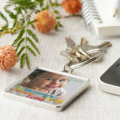 優れた正方形の写真Keychain キーホルダー (側面)