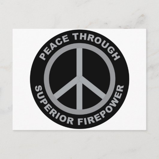 優れた火力による平和 ポストカード (正面)