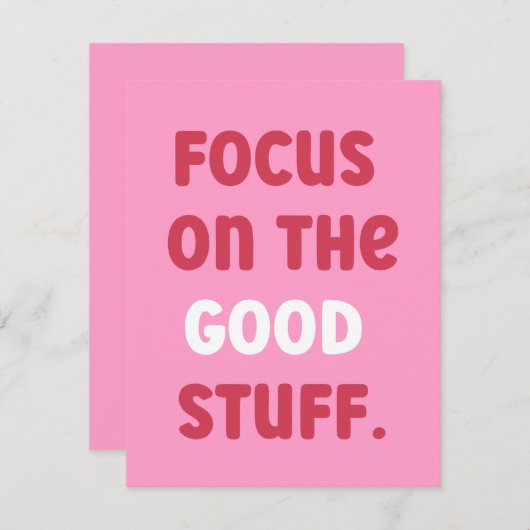 優れた物 | 前向き引用文 ノートカード (正面/裏面)