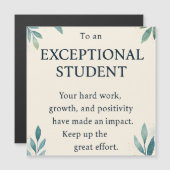 優れた生徒 – 感謝の気持ちを伝える教師向けカード (正面/裏面)