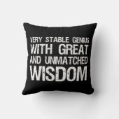 優れた知恵を持つ素晴らし非常に安定した天才 クッション (裏面)