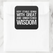 優れた知恵を持つ素晴らし非常に安定した天才 スクエアシール (バッグ)