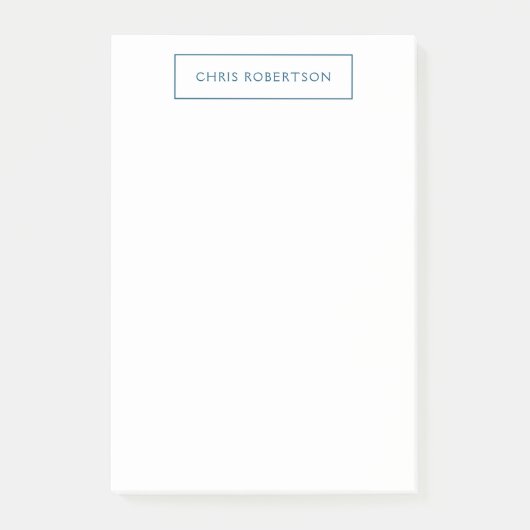 優れた素晴らしあなたの名前海ブルーホワイトカスタム ポストイット (正面)