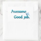 優れた素晴らしジョブのシール 長方形シール (バッグ)