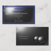 優れた薄型ブルーラインカスタムビジネスカード 名刺 (正面/裏面)