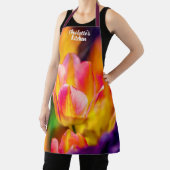 優れた赤と黄色のチューリップ エプロン (インサイチュ)