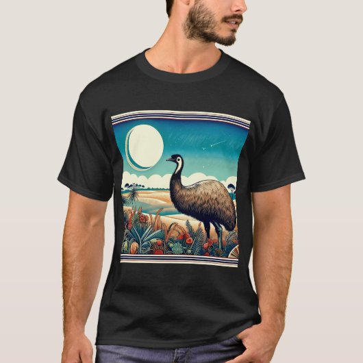 優れた鳥たち: エミュー#1 Tシャツ (正面)