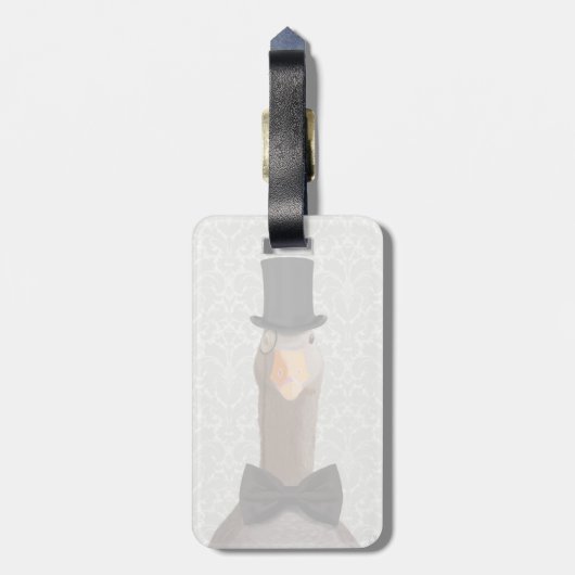 優れた鵞鳥 ラゲッジタグ (裏面縦)