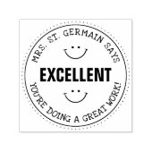 優れた |パーソナライズされた先生 セルフインキングスタンプ (デザイン)