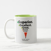 優れた、優れた、スポッ素晴らしト ツートーンマグカップ (左)