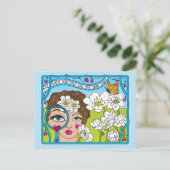 優れた_葉書に焦点を合わせる ポストカード (スタンド正面)