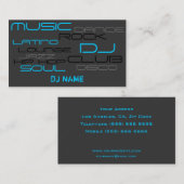 優れたDJの名刺 名刺 (正面/裏面)