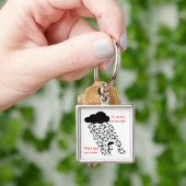 優れたKeychainを"卵巣摘出し、中性化して下さい" キーホルダー (手)