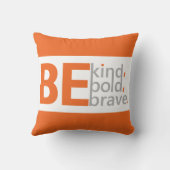 優エレガントしいことわざ付きオレンジ クッション (裏面)