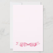 優エレガントしいピンクの手描きボー結婚ズ (裏面)