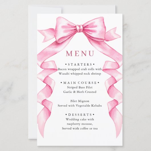 優エレガントしいピンクの手描きボー結婚ズ (正面)