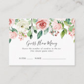 優エレガントしいフローラはゲームカードの数を推測 名刺 (正面)