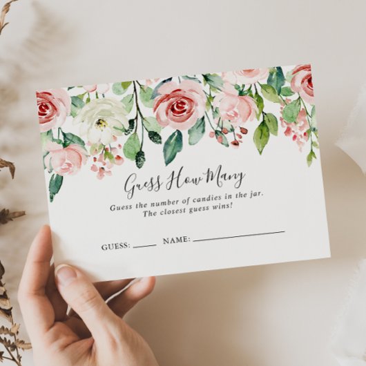 優エレガントしいフローラはゲームカードの数を推測 名刺