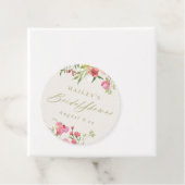 優エレガントしいフローラ春の結婚式ブライダルシャワー フェイバータグ (インサイチュ)