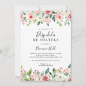 優エレガントしい秋のフローラスペインのブライダルシャワー 招待状 (正面)