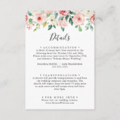 優エレガントしい秋のフローラ結婚の詳細 エンクロージャーカード (正面)