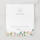 優エレガントしい秋のフローラ結婚座席表 プレイスカード (外部開封)