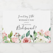 優エレガントしい秋のフローラ花嫁の提案 スパークリングワインラベル (シングルラベル)