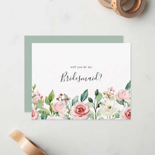 優エレガントしい秋のフローラ花嫁の提案 ノートカード (正面/裏面インサイチュ)