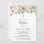 優エレガントしい秋のフローラ 招待状 (正面)