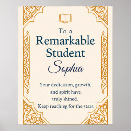 優エレガントれたスタッドのお祝いカード ポスター