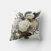 優エレガントれたフローラ結婚の記念品 クッション (裏面)