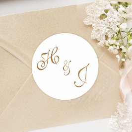 優エレガントれたモノグラフォーマルム結婚ズ ラウンドシール