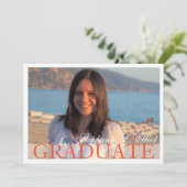 優エレガントれた卒業ポートレート 招待状 (スタンド正面)