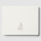 優エレガントれた植物性フローラス結婚ケツ ゲストブック (裏面)