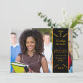 優エレガントれた看護 |医学部卒業 招待状 (スタンド正面)