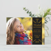 優エレガントれた看護 |医学部卒業 招待状 (スタンド正面)