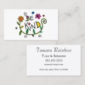 優カラフルしいフローラ コーリングカード (正面/裏面)