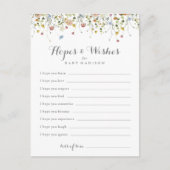 優カラフルしい赤ちゃんシャワー希望&ウィッシュカード ポストカード (正面)