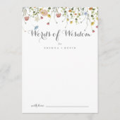 優カラフル直な結婚知恵の言葉 アドバイスカード (正面)