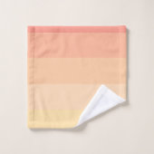 優ガーリーしい桃グラデーションクラシックモノグラム バスタオルセット (ウォッシュタオル)