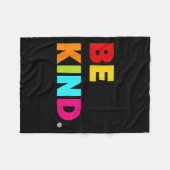 優クールカラフルしい引用文やる気を起こさせる図 フリースブランケット (正面(横))