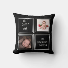 優パーソナライズされたしい二つの写真テンプレート クッション